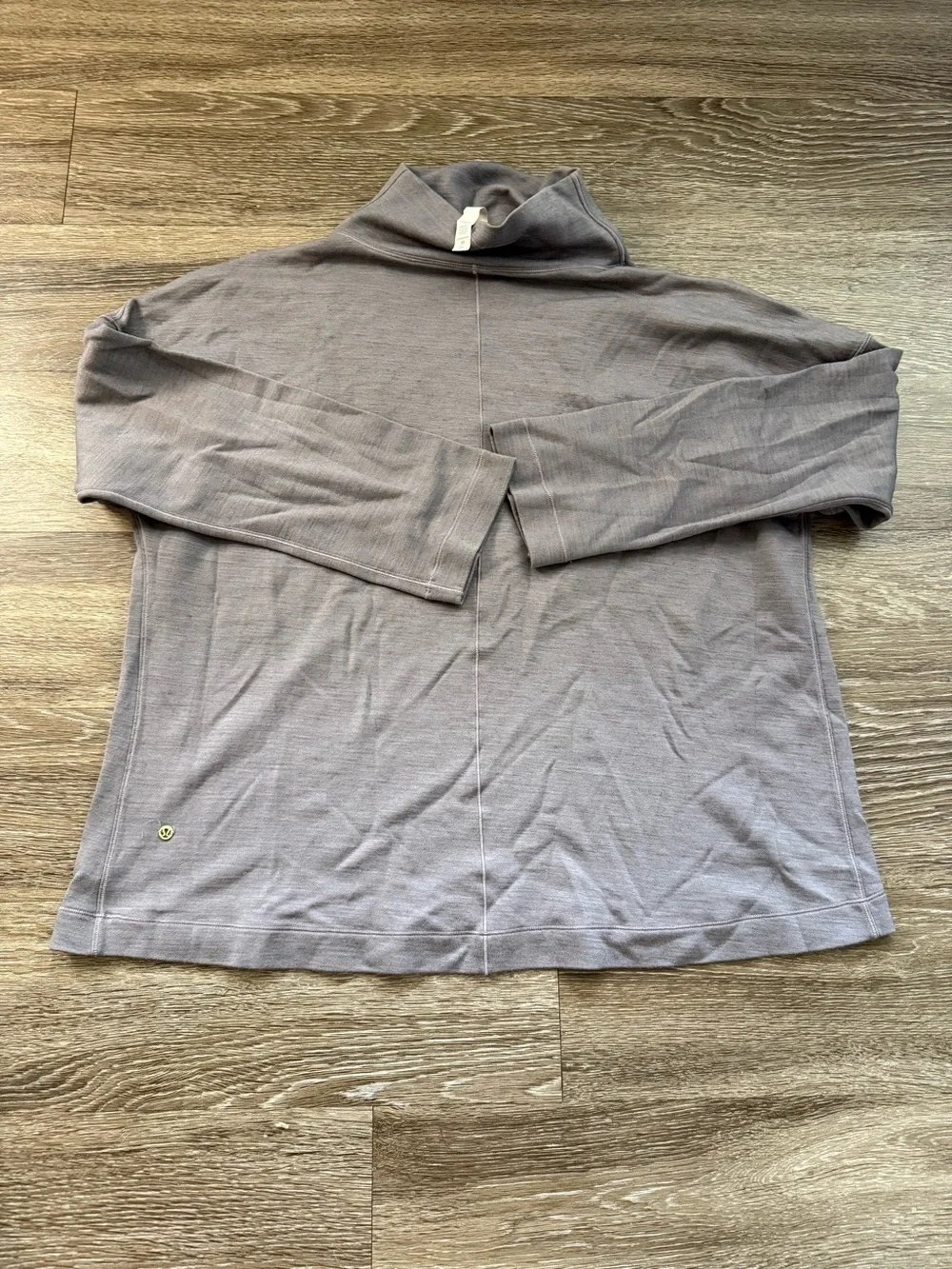 Lululemon Merino Wool Principal Dancer Funnel Neck Sweater Lunar Rock